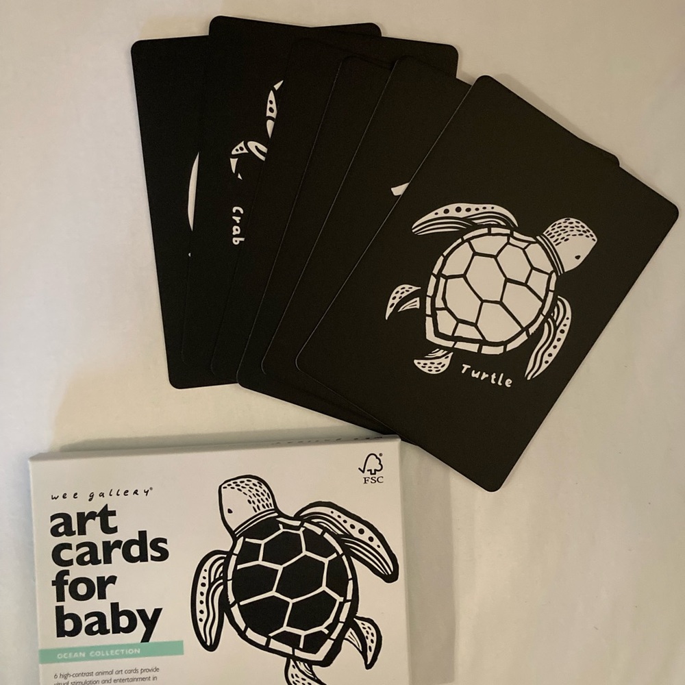 Wee Gallery Art Cards for Baby - Ocean Collection - Picture 2 of 2